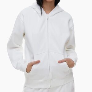 TNA Classic White Zip-Up Hoodie